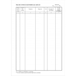 Fisa consultatie medicala - Anexa