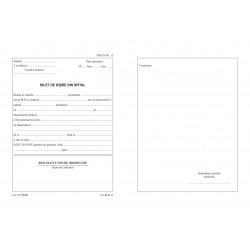 Bilet iesire din spital A5