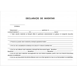 Declaratie inventar A5