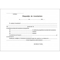 Dispozitie de inventariere