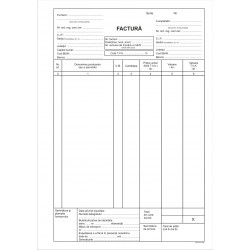 Factura A4 cu TVA - 3 exemplare