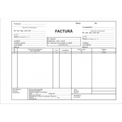 Factura A5 fara TVA - in 3 exemplare