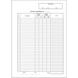 Nota de contabilitate A4 - verticala