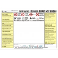 Plan de evacuare a persoanelor - bunurilor A3