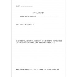 Registru serviciu pe scoala - Procese Verbale