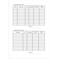 Bon de comanda-chitanta A5 fara TVA - autocopiativ