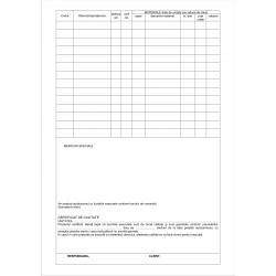 Bon de comanda service auto A4