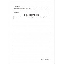 Bon de marcaj A6 - autocopiativ