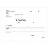 Chitanta A6 in 3 exemplare