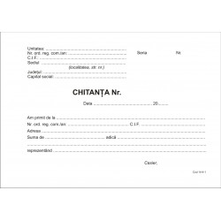 Chitanta A6 in 3 exemplare